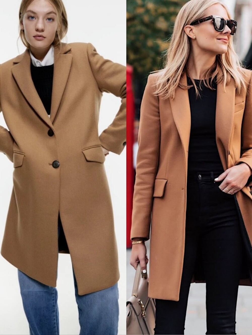 Zara Camel Menswear Wool Coat XS 8085/694/704
